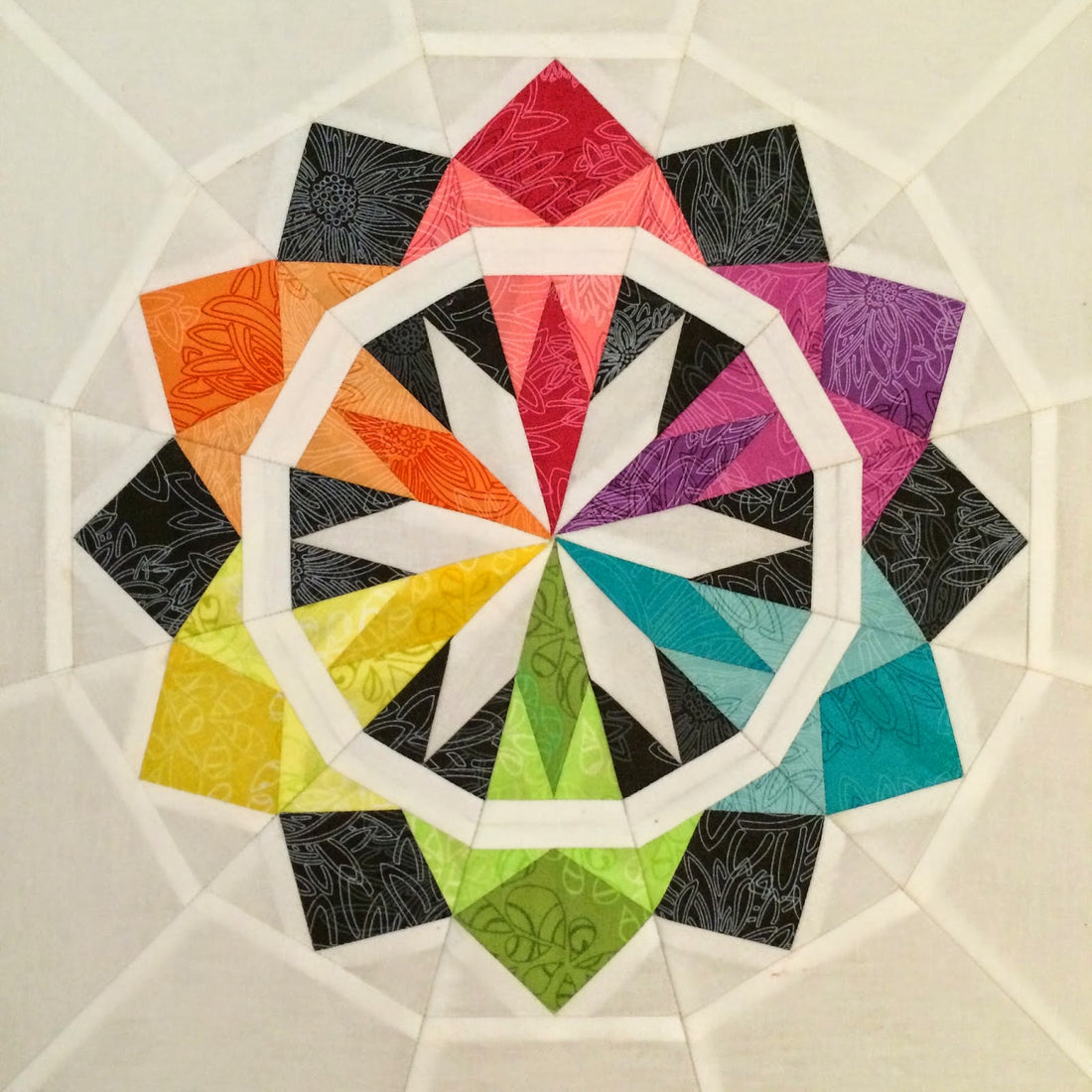 Celestial Star QAL: Guest Blogger: Cristy Fincher & Paperless Paper Piecing