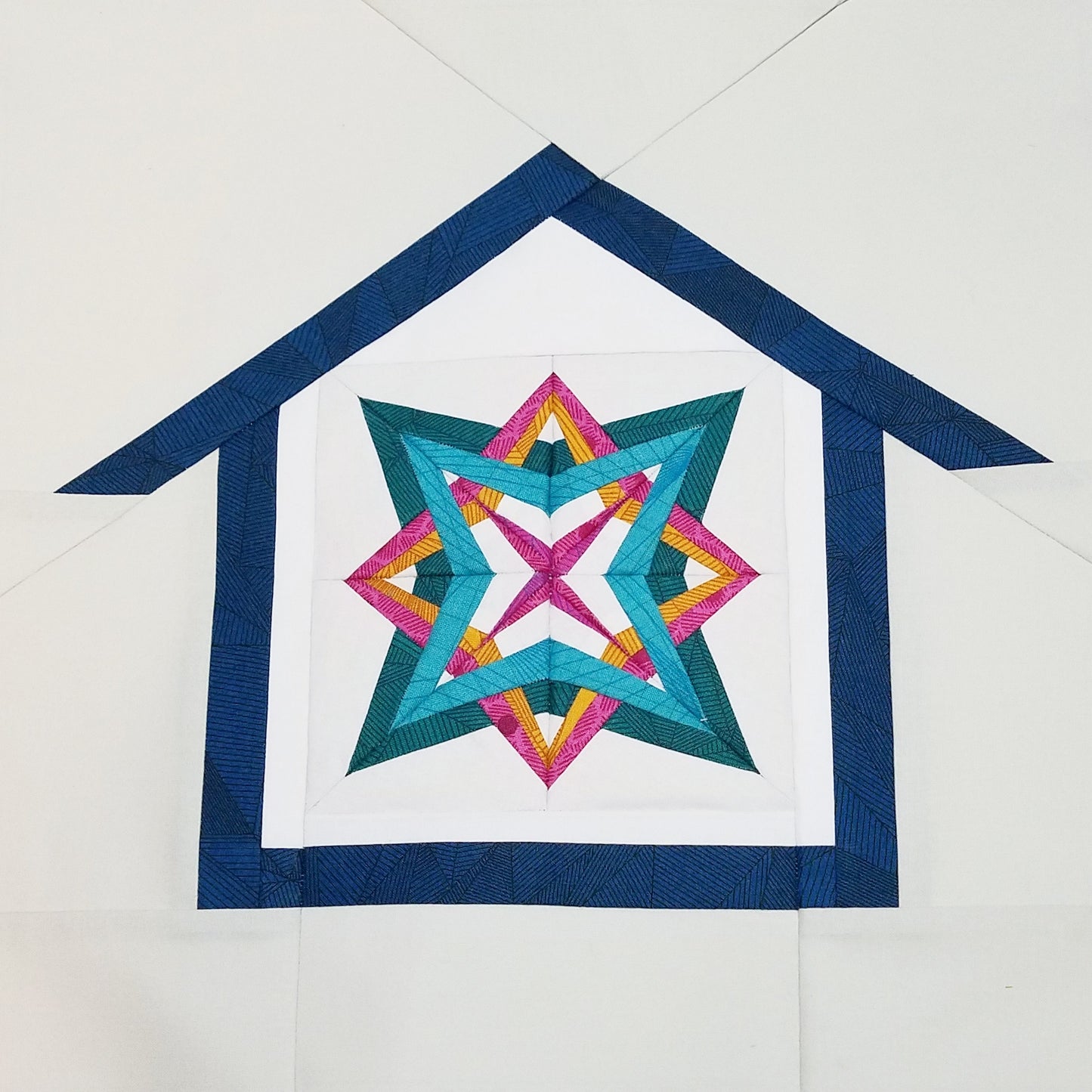 6 inch Star Gazing block in Home Lovin house block