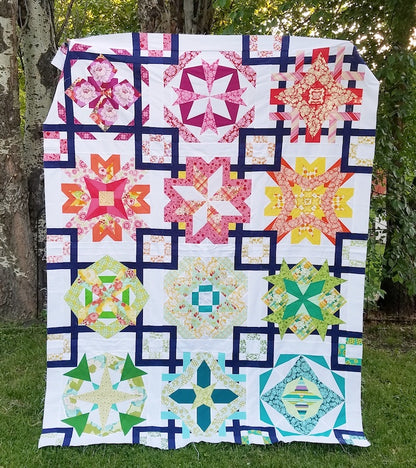 Zodiac Sampler Quilt Simple Sashing