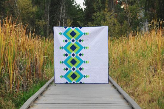 River Pond quilt by Diane Bohn, @fromblankpages