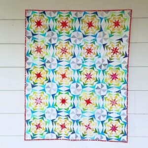 80's Geese Charity quilt by awesome pattern testers!!