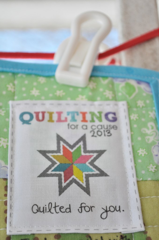 Quilting For a Cause Quilt Label