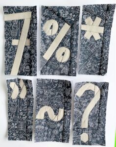 Popsicle Sticks Numbers & Punctuation by Nik Knott